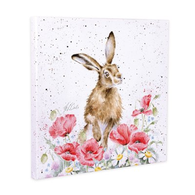 Field of Flowers hare canvas print