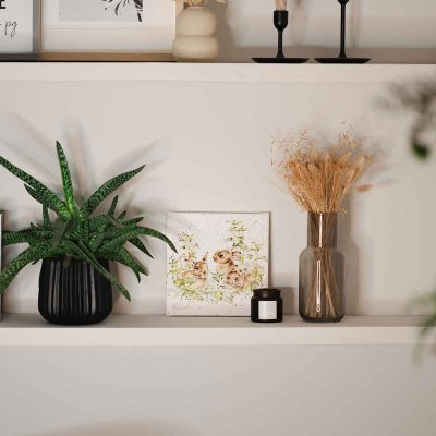 'Spring Hares' Hare Small Canvas