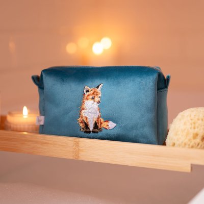 'Daydreamer' Fox Embroidered Make Up Bag