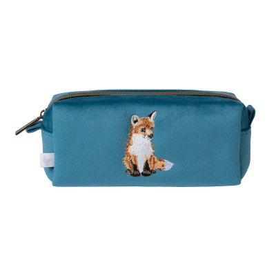 'Daydreamer' Fox Embroidered Make Up Brush Bag 