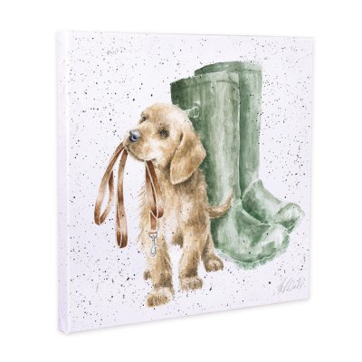 'Hopeful' dog canvas