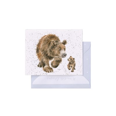 Bear and cub mini card