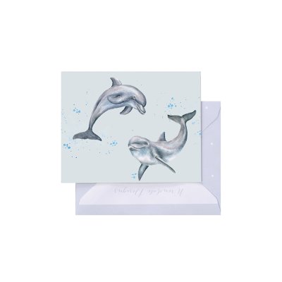 Dolphin mini card