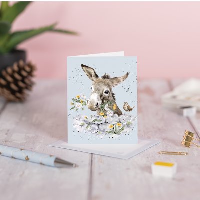 'Fine and Dandy' donkey Gift Enclosure Card