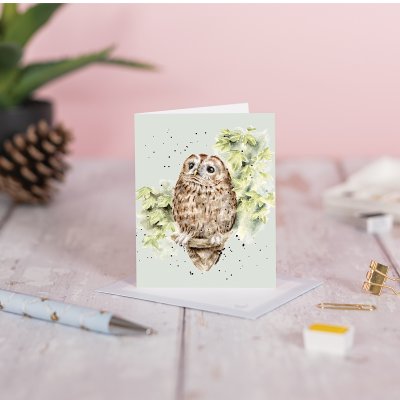 'Treetops' owl Gift Enclosure Card