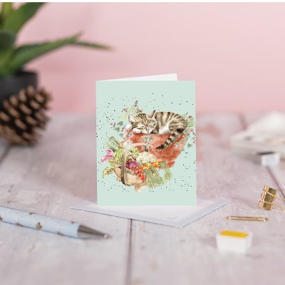 'Purrrfect Day' cat Gift Enclosure Card