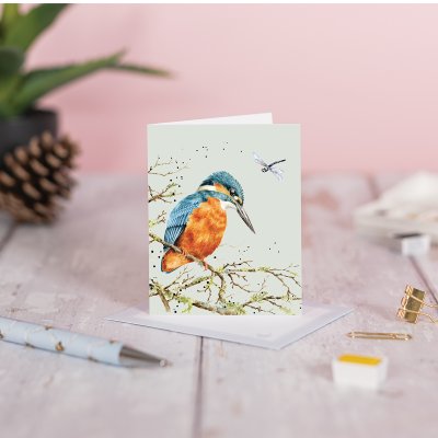 'Pond Dipping' Kingfisher Gift Enclosure Card