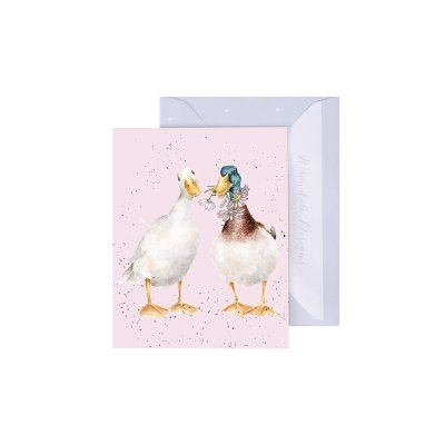 Two ducks illustrated mini card