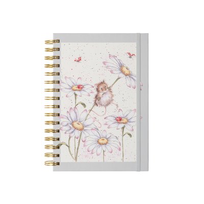 Mouse and daisy A5 notebook