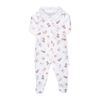 Little Paws dog printed Babygrows