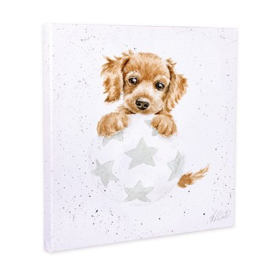 spaniel puppy small canvas print