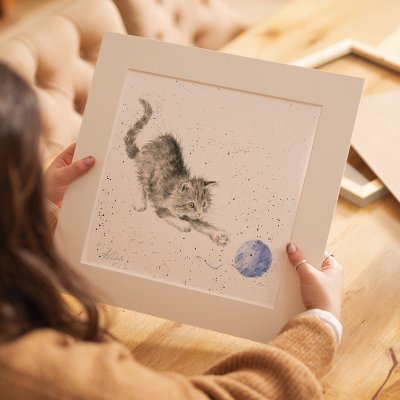 'Kitty' cat mounted print