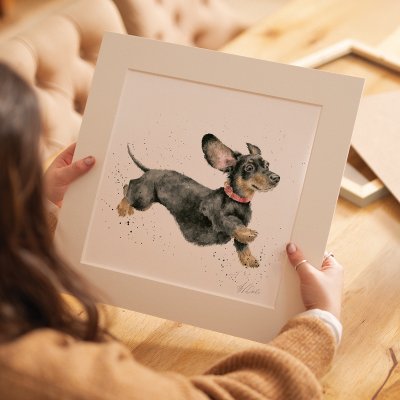 'That Friday Feeling' Dachshund mounted print