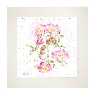'Little Whispers' Mouse Mounted Print