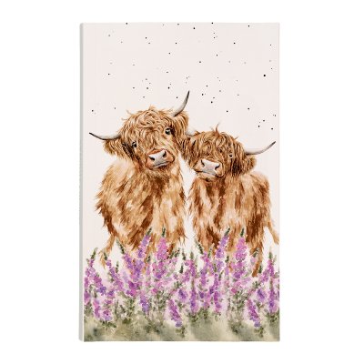 Illustrated highland cow notepad