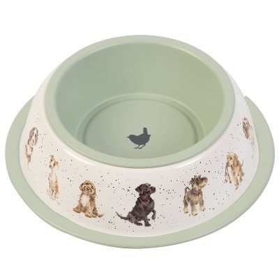 Illustrated dog food bowl