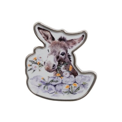 'Fine And Dandy' Donkey Pin Badge 