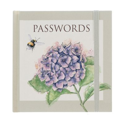 Bee and Hydrangea password book