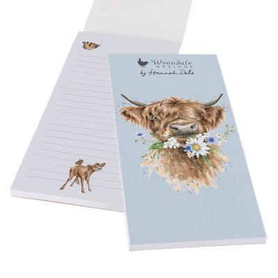 Highland cow magnetic shopping pad