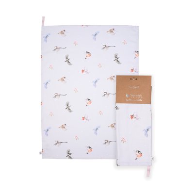 Feathered Friends bird tea towel