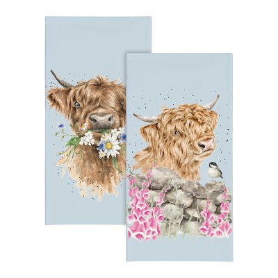 Highland Cow illustrated pocket tissues