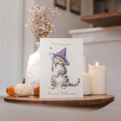 &#039;The Witch&#039;s Cat&#039; cat card