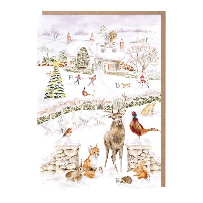 'Home for Christmas' Woodland Animal Advent Calendar