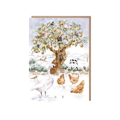 'Twelve Days of Christmas' Animal Advent Calendar Card