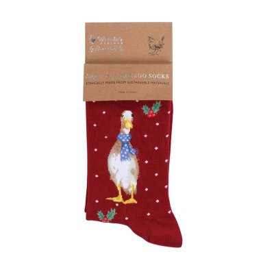 Christmas Scarves Duck socks